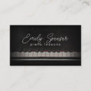 Search for piano business cards Simple