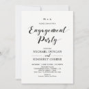 Search for dinner engagement party invitations Black and white