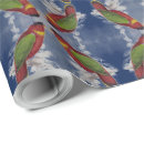 Search for red parrot wrapping paper Green