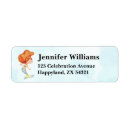 Search for onederful return address labels Watercolor
