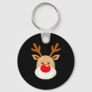 Search for cute reindeer key rings Red