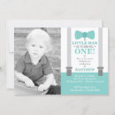 Search for gentleman birthday invitations Little man