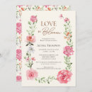 Search for love in bloom bridal shower invitations Watercolor