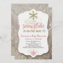Search for snow baby girl shower invitations Is on the way