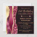 Search for burgundy 21st birthday invitations Gold