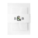 Search for gold foil wedding invitation belly bands Watercolor