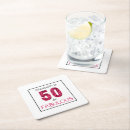 Search for fabulous 50th birthday party coasters 50 years old