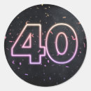 Search for 40th birthday seals envelope seals Black