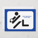 Search for volleyball player invitations Blue