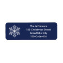 Search for snow return address labels Navy blue
