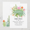 Search for cactus rehearsal dinner invitations Botanical