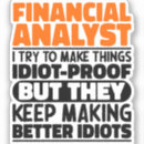 Search for accounting and finance stickers Analyst