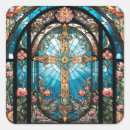 Search for stained glass jesus stickers Religious