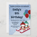 Search for sledding birthday invitations Winter