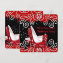 Search for red high heels invitations Glitter