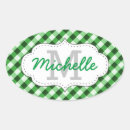 Search for green pattern stickers Gingham