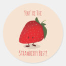Search for smiling strawberry stickers Fruit