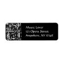 Search for theatre return address labels Musical