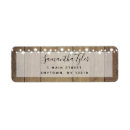 Search for rustic wood return address labels Boho