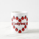 Search for black ladybug mugs White