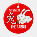 Search for chinese zodiac christmas tree decorations Bunny