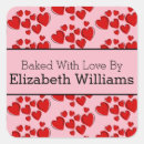 Search for red love hearts stickers Baked goods