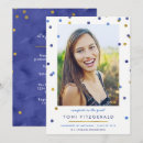Search for gold confetti graduation invitations Party