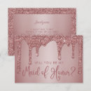 Search for pink rose gold blush sparkly drips invitations For her