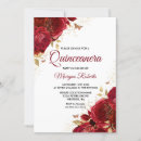 Search for ruby red and gold invitations Floral