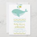 Search for whale baby shower invitations Blue