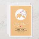 Search for modern baby shower invitations Orange