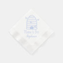 Search for blue bee napkins Baby boy