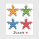 Search for white starfish stickers Sea
