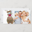 Search for funny reindeer photo christmas cards Red