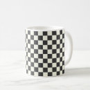 Search for black checkers mugs Black and white