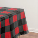 Search for red and black plaid tablecloths Checkered