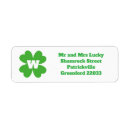 Search for leprechauns return address labels Irish