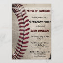 Search for baseball coach invitations Vintage