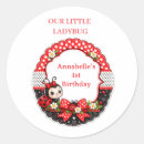 Search for ladybug first birthday stickers Cute
