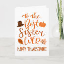 Search for sister thanksgiving cards Orange