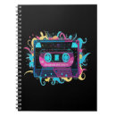 Search for cassette tape notebooks Vintage music