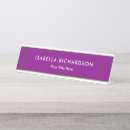 Search for purple name plates Feminine