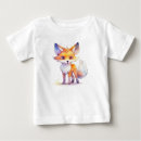 Search for fox baby shirts Watercolor