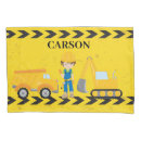 Search for construction pillowcases Backhoe