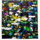Search for stained glass shower curtains Colourful