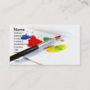 Search for paint palette business cards Paintbrush