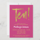 Search for 10th birthday invitations 10 years old