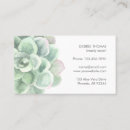 Search for succulent business cards Pastel