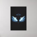 Search for angel wings canvas prints Black
