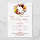 Search for foil thanksgiving invitations Rustic